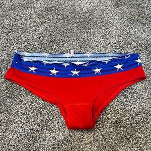 Red White and Snooze extra low rise hipster panties - PINK/VS